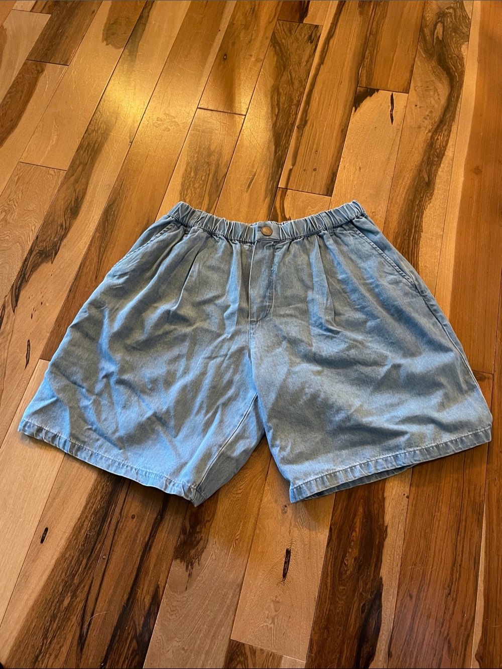 Hanna Andersson Light Blue Chambray Shorts